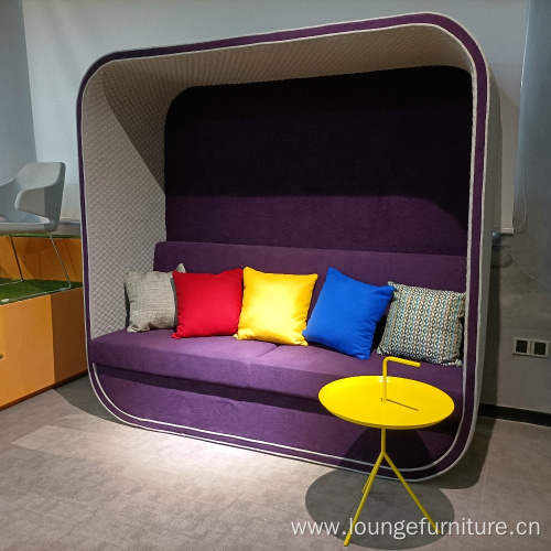 Leisure Fabric Office Sofa For open Working Space